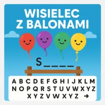 Gra Wisielec z Kolorowymi Balonami