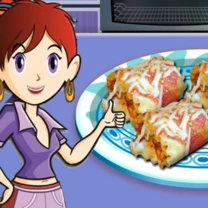 Gra Lekcje gotowania Sary: Roll-upy z kurczakiem i lasagne
